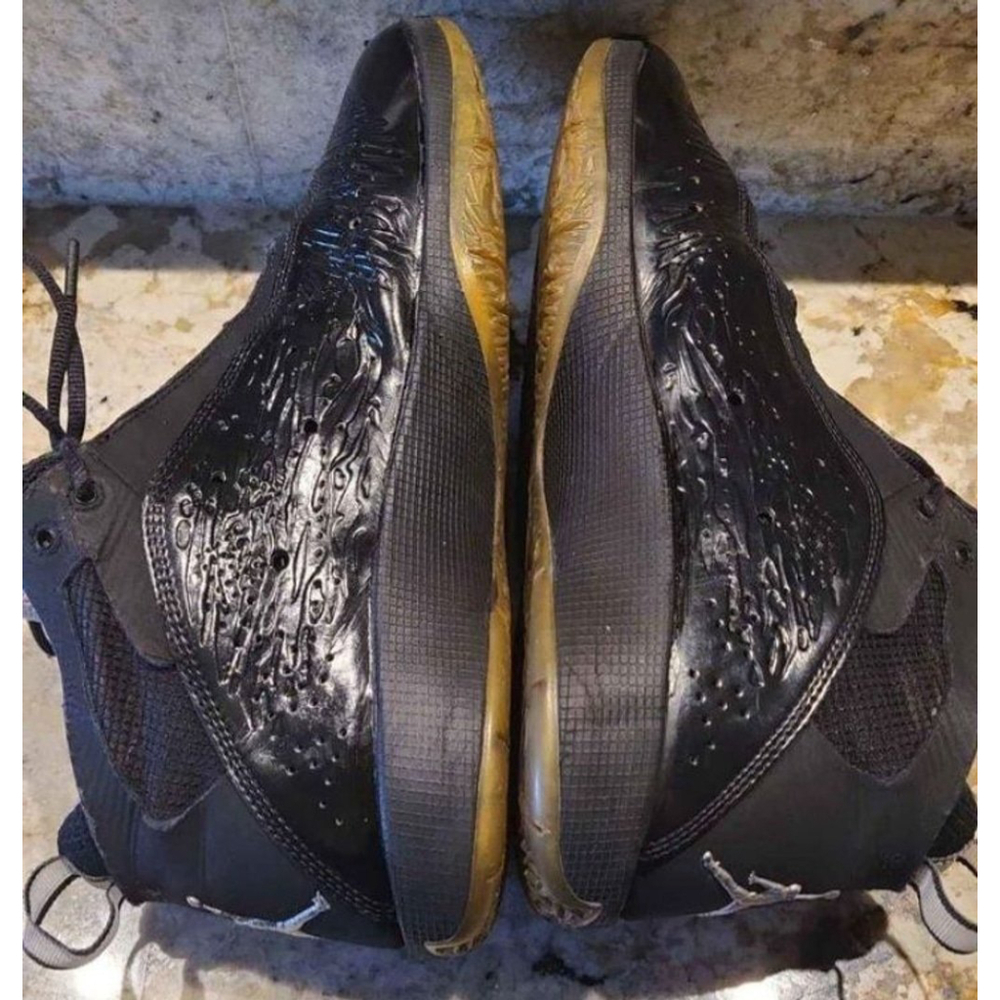 Air Jordan Basketball Shoes Size 12 Black /silver.(#1465) - Picture 6 of 12
